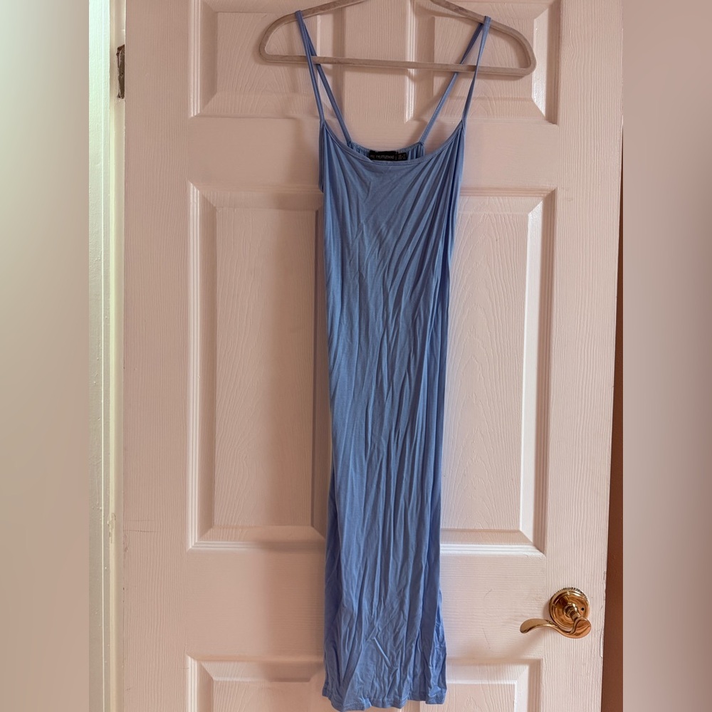 PrettyLittleThing Light Blue Maxi Dress